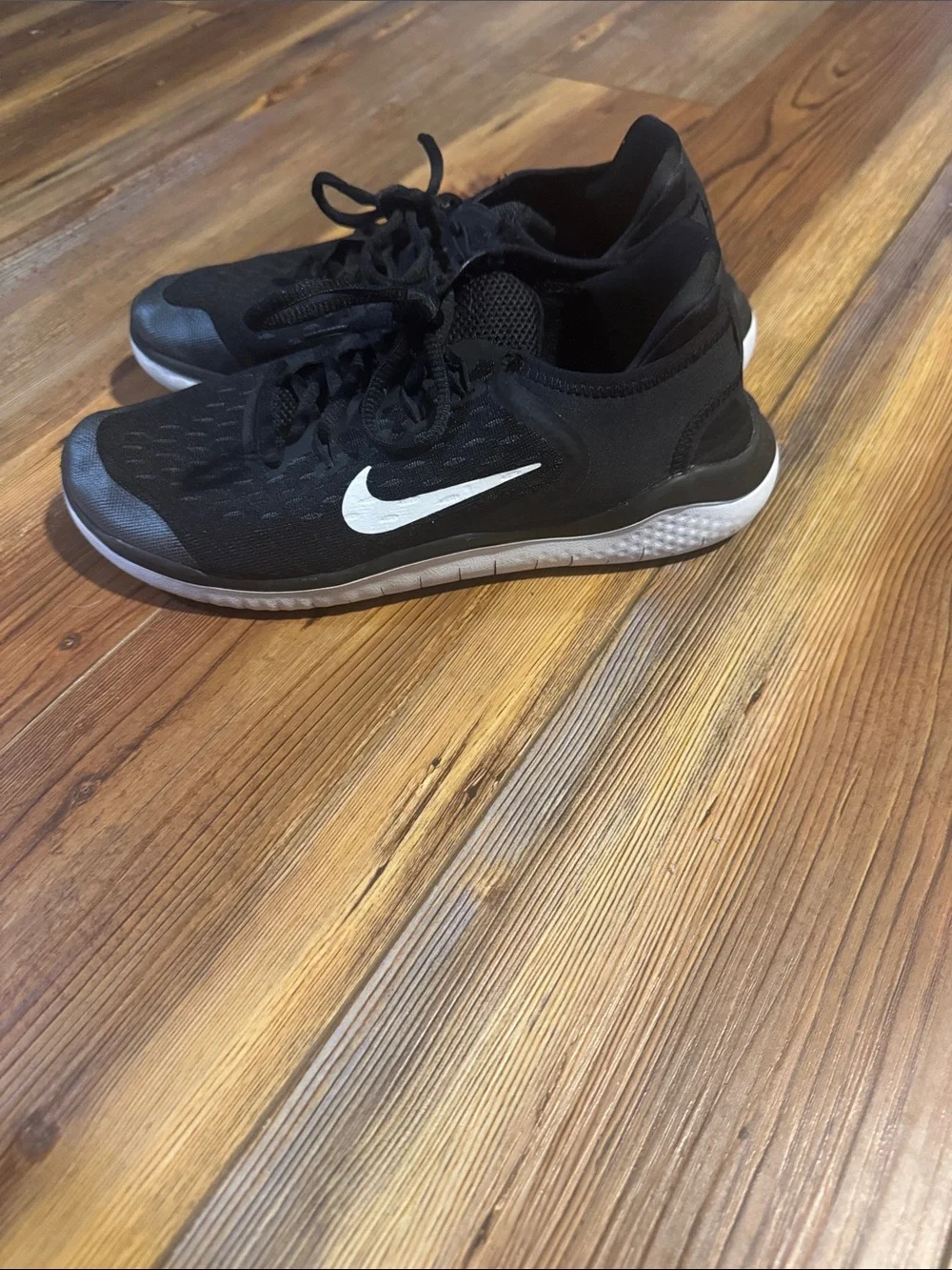 Nike Black and White Running Shoes
